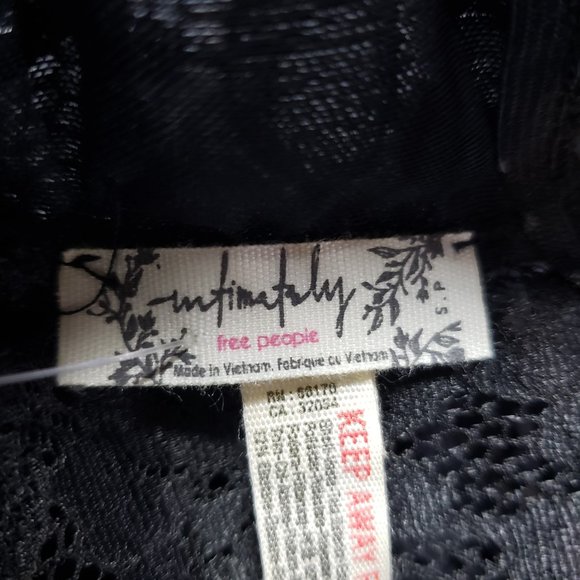 Free People Intimately Black Sitting Pretty Brami - Picture 11 of 13